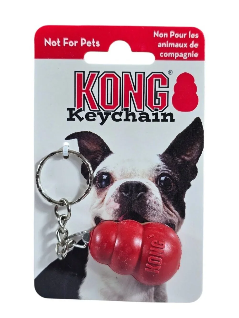 3 Pack KONG Keychain Mini Classic Red Dog Toy Key Ring Novelty Gift NEW